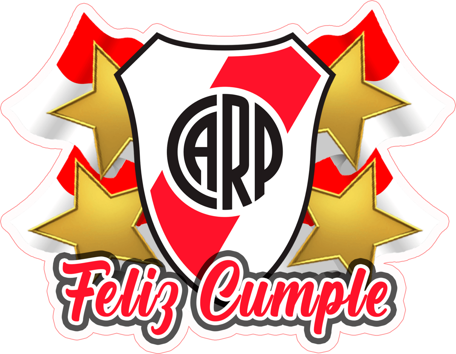 Ideas Para Imprimir De Cake Topper Feliz Cumple Del Club River Plate