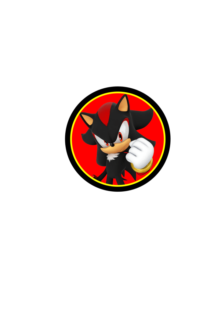 sonic negro sticker