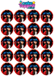 Sticker de miraculous lady bug para imprimir