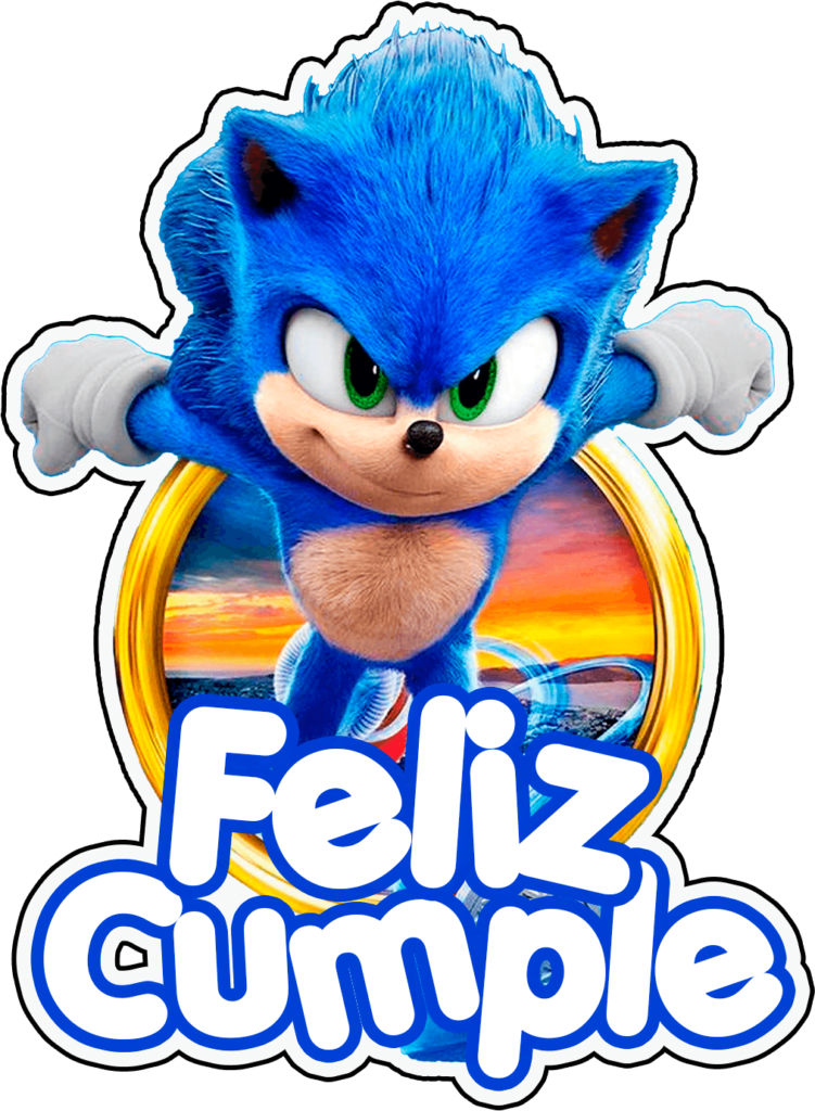 topo de bolo do Sonic