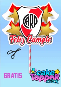 Club-River-Plata-decoracion-de-torta-para-imprimir-gratis