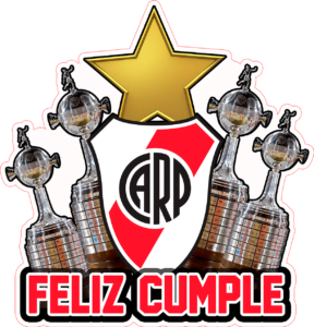 FEliz Cumple Rive plate topper para imprimir gratis CAKETOPPER-CLICK