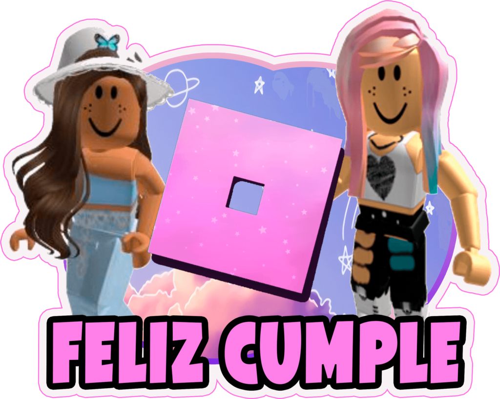 cake topper roblox roosa nena png para imprimir gratis