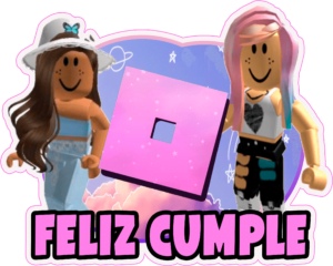 cake topper roblox roosa nena png para imprimir gratis