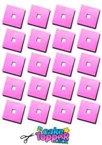 roblox sticker logo rosa