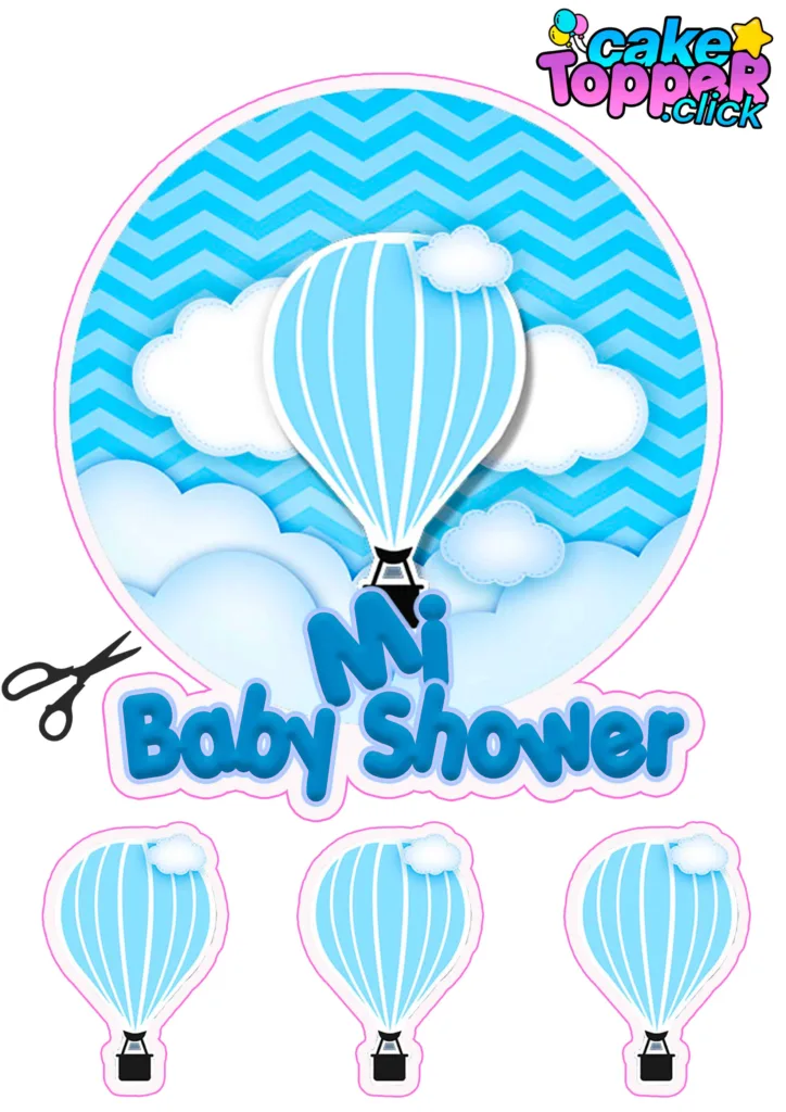 baby-shower-globo-nene-celetes-cake-topper-para-imprimir-gratis