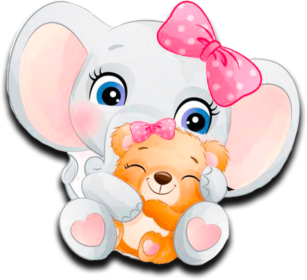 baby shower niña elefante rosa