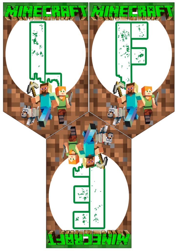 feliz cumple banderin de minecraft para imprimir gratis decoracion de minecraft ideas