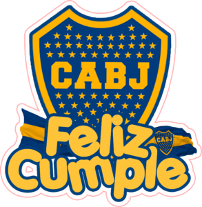 cake topper boca juniors png para imprimir transparente