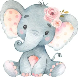 elefante para baby shower niña