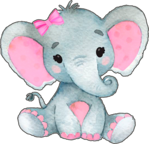 elefante cute rosa pink