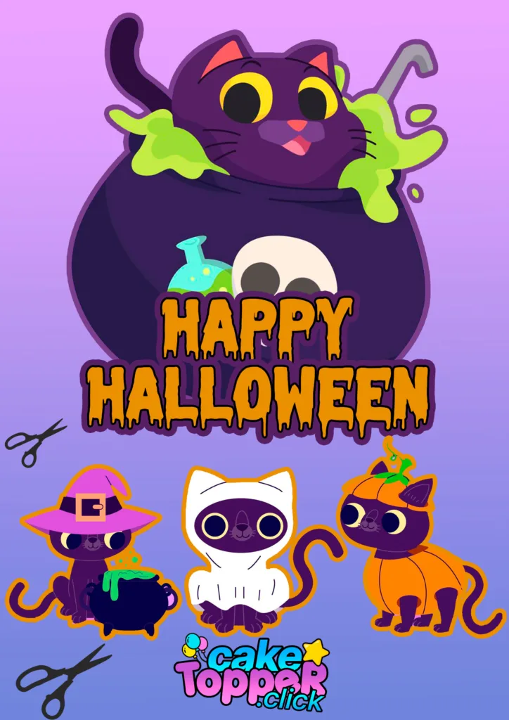 hallowen-cats-craft-cake-topper-for-print