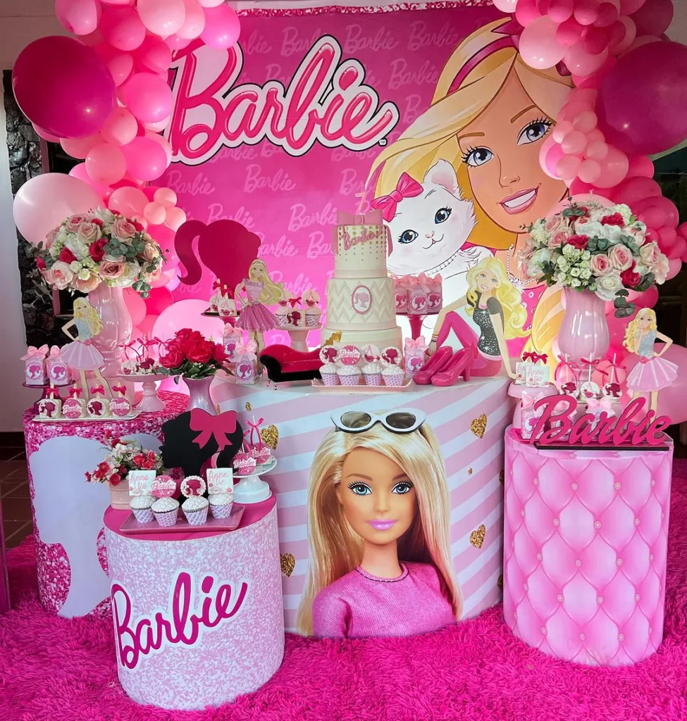 barbie ideas party decoration