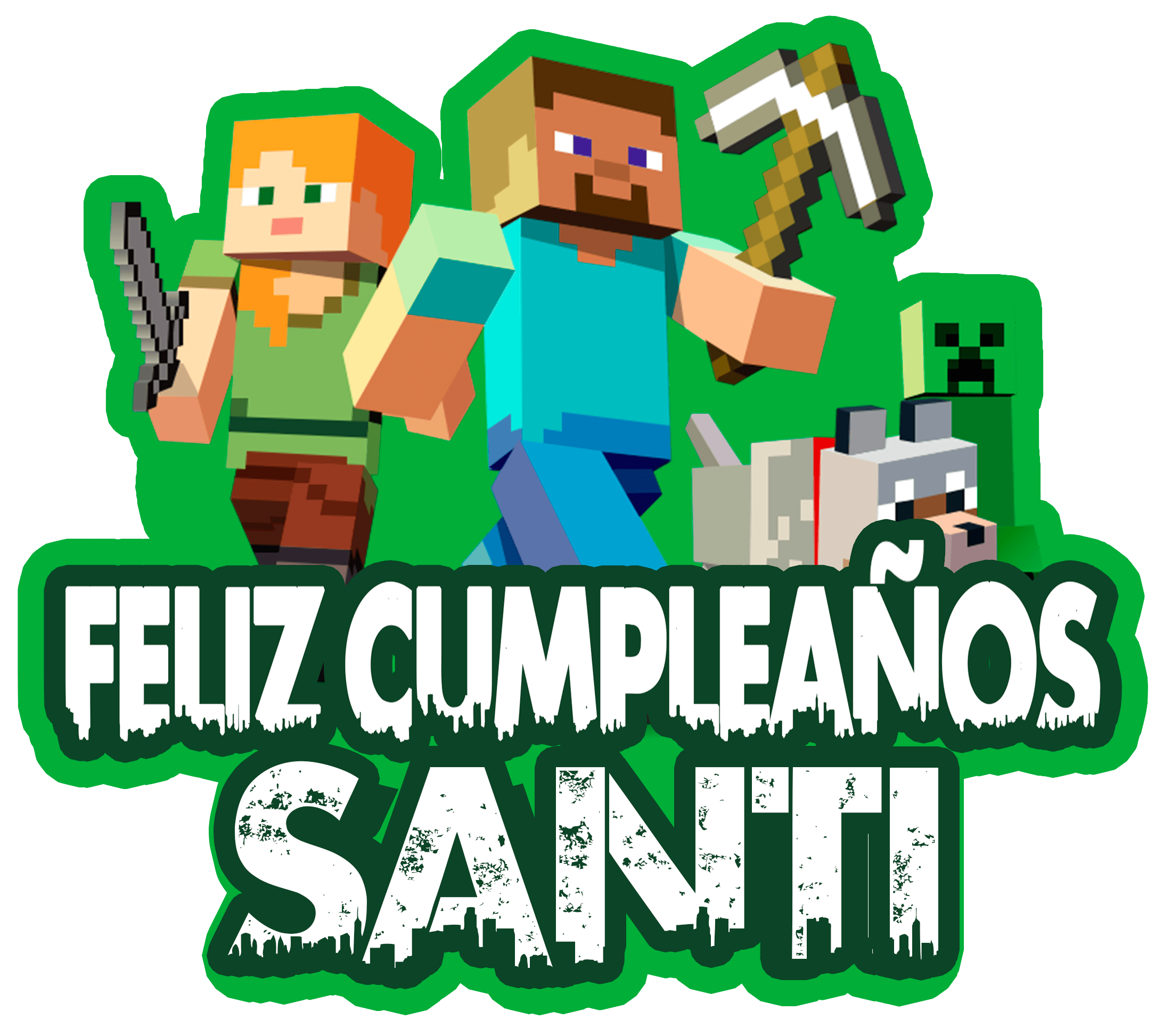 Decoración de cumpleaños Minecraft / Minecraft Birthday Decoration 