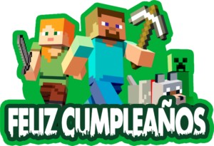 minecraft topper para imprimir gratis transparente