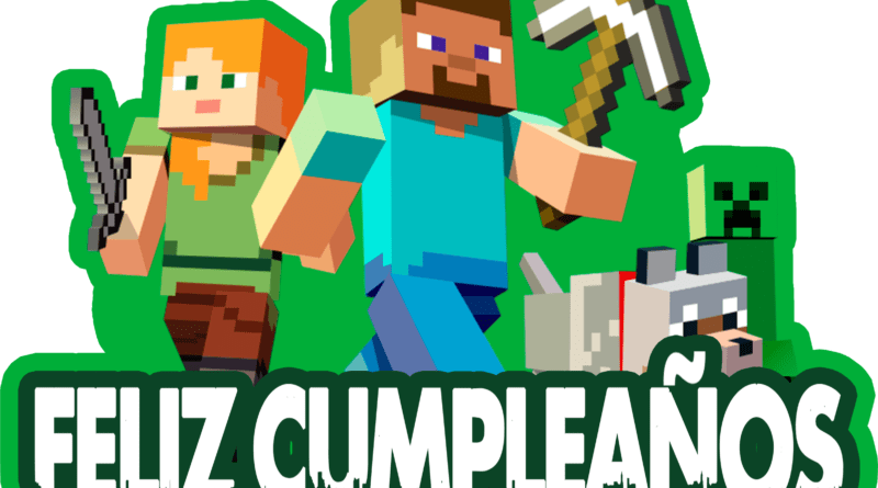 minecraft topper para imprimir gratis transparente