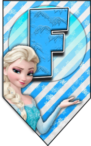 Letra F letter Frozen