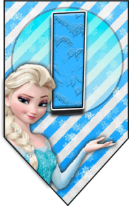 Letra I letter Frozen