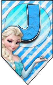 Letra J letter Frozen