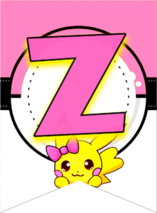 Letra Z letter pokeom pikachu (2)