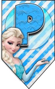 Letra _P_ letter Frozen