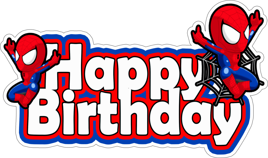 Printable spiderman cake topper 5 free 
