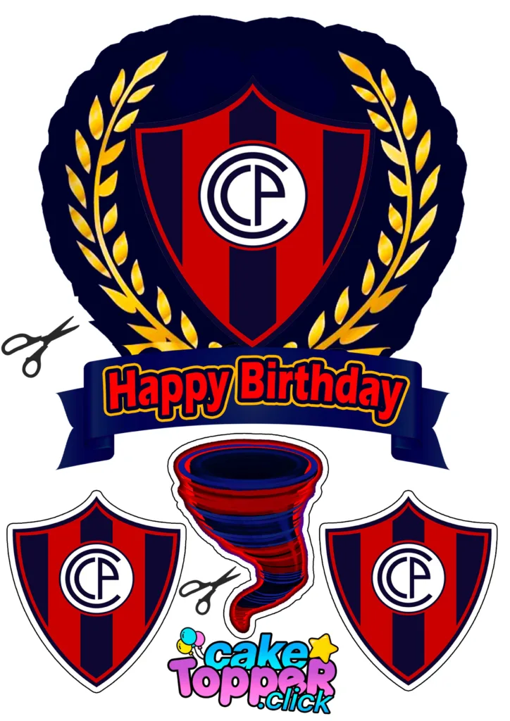 cake topper club cerro porteño