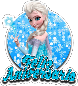 feliz Aniversario frozen topper