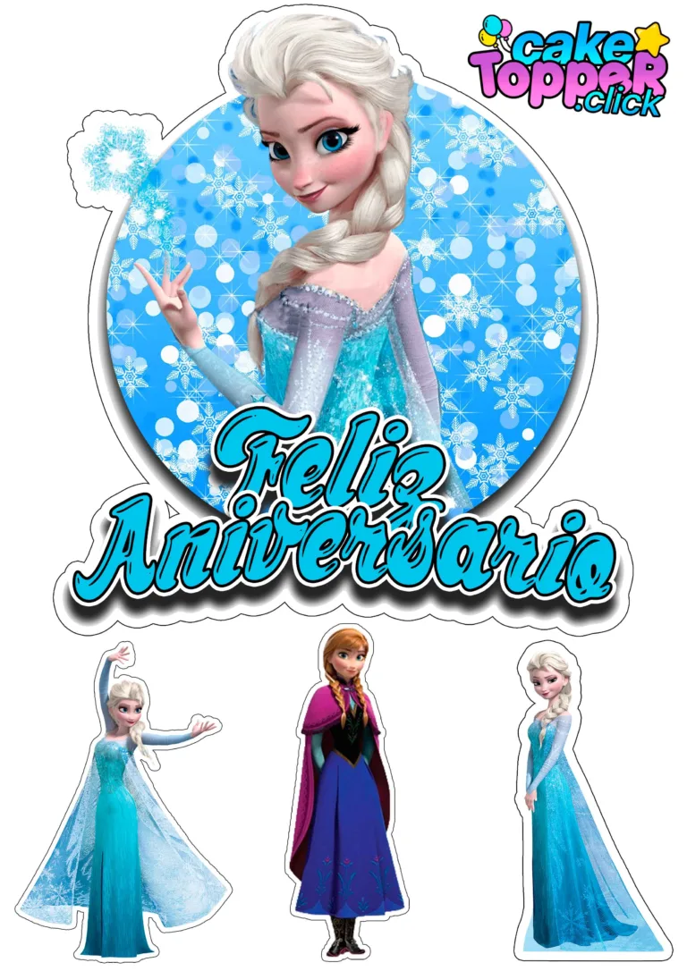 topo-de-bolo-Frozen Kit festa da frozen