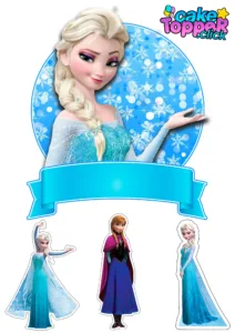 topo-de-bolo-de-frozen-cake-topper-de-frozen frozen birthday kit Cake Toppers de Frozen Diseños para imprimir Gratis