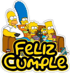 cake topper de los simpsons para imprimir