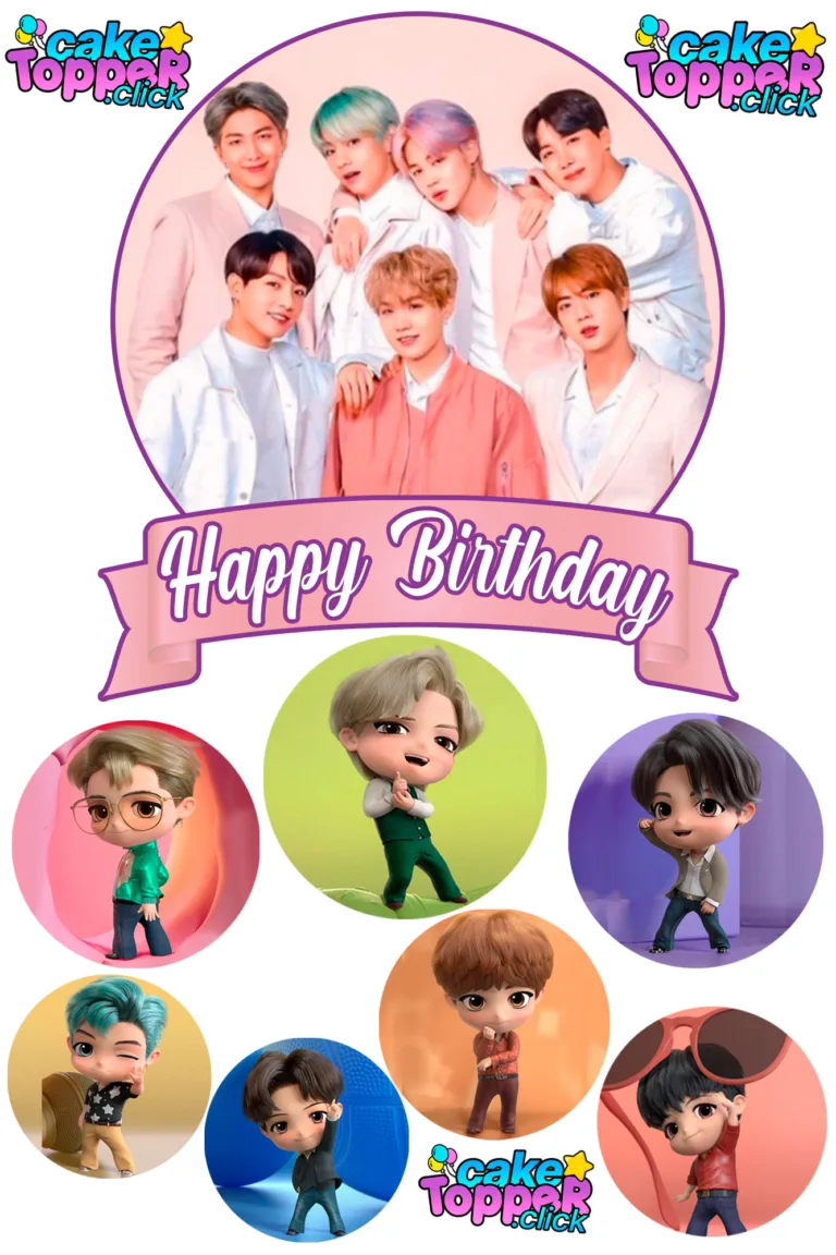 BTS-cake-topper-Happy-Birthday