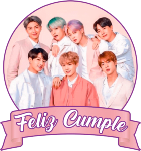 Feliz Cumple Topper BTS