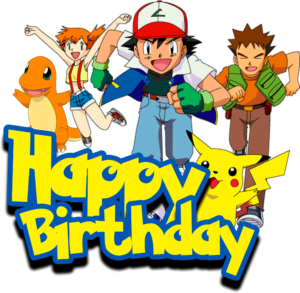 Happy Birthday Pokemon Cake Topper