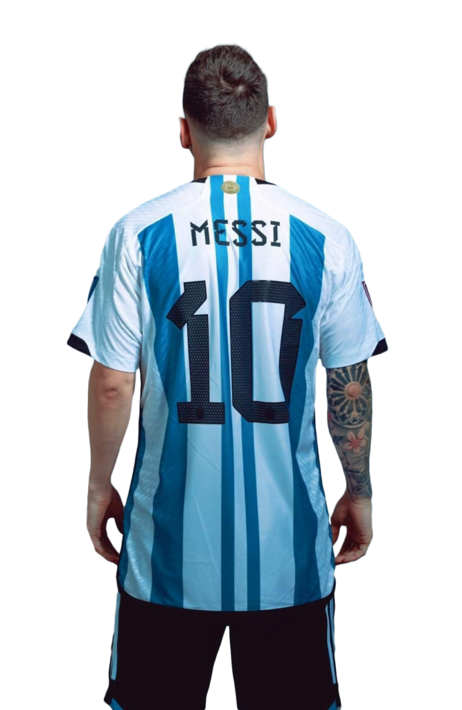Messi numero 10 de espalda