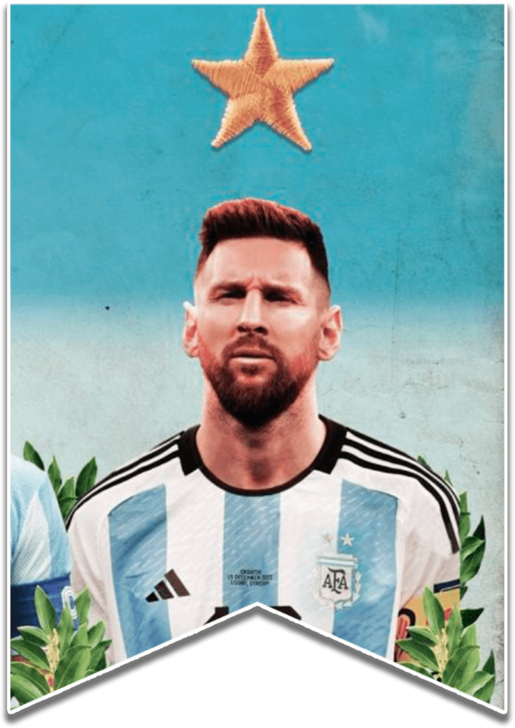 Messi para imprimir Mundial campeon Argentina