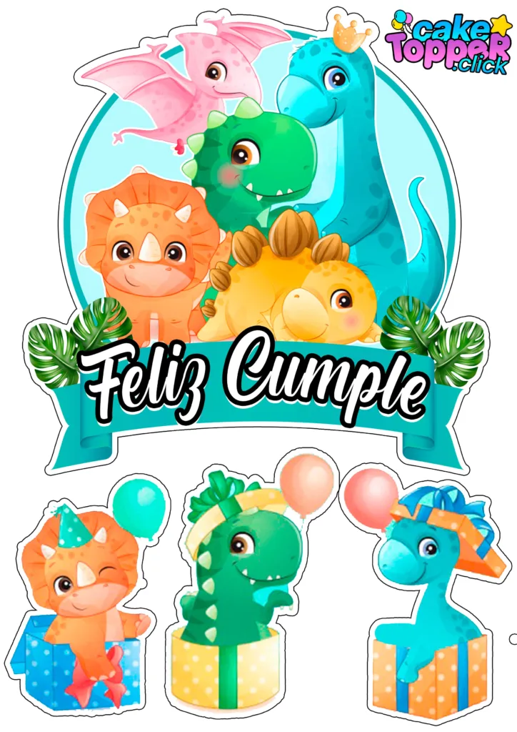 topper-dinosaurio-bebe-topper-de-bolo-bebê-dinossauro-cake-topper-baby-dinosaur