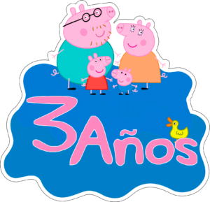 3 años png Peppa Pig