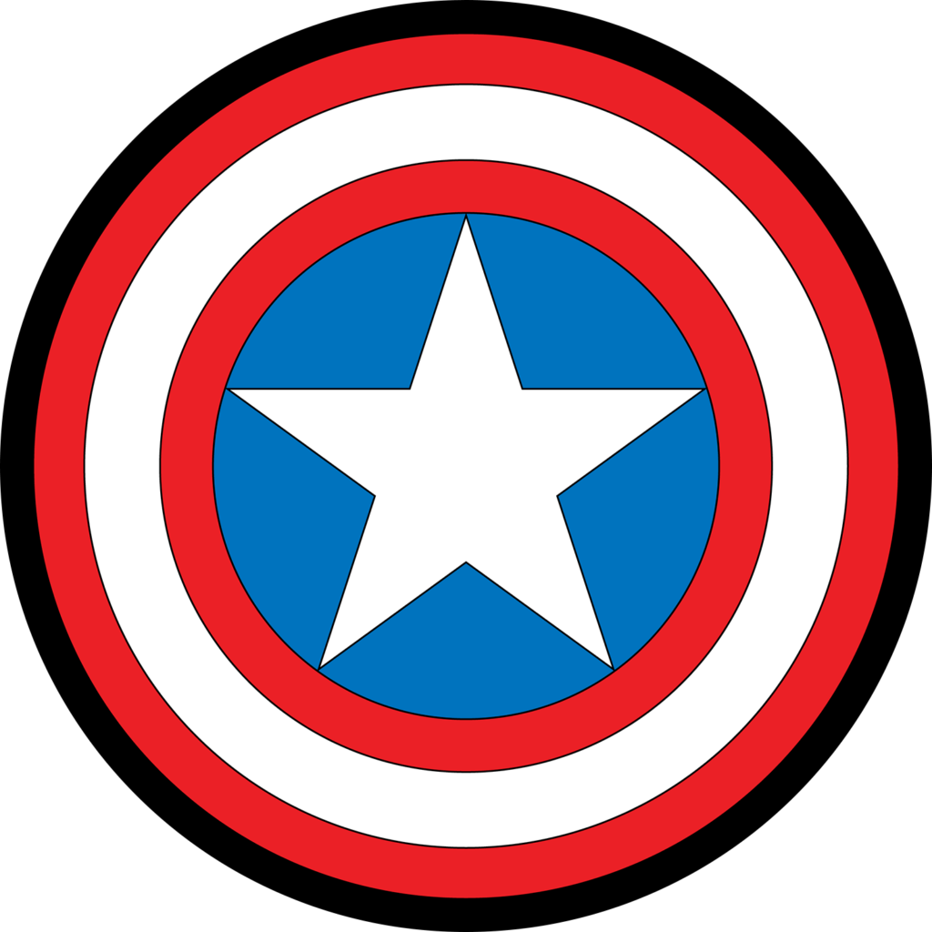 Captain America Shield Sticker Escudo capitán América