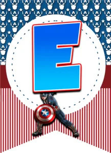 abecedario: E alphabet E: alfabeto "Capitán América" Capitão América Captain America