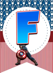 abecedario: F alphabet F: alfabeto "Capitán América" Capitão América Captain America