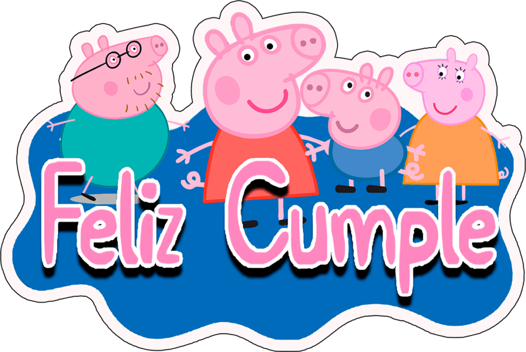 Feliz Cumple Peppa pig png gratis