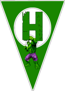 abecedario: H alphabet H: alfabeto "Hulk"