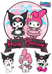 Kuromi Cake topper and melody