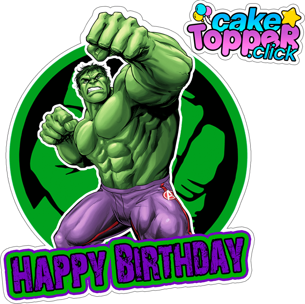 Hulk Avengers Cake topper free