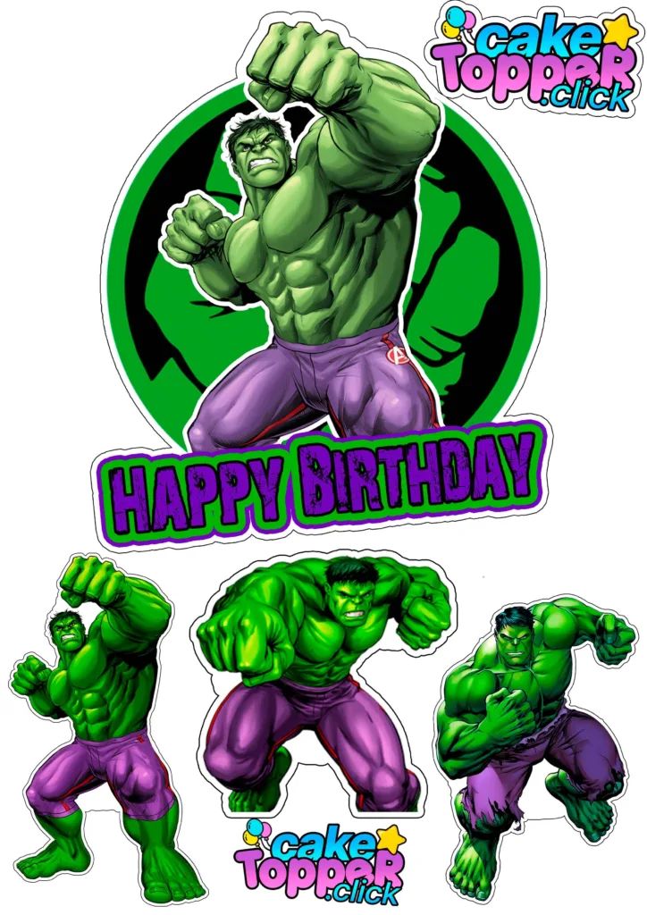 Hulk-Marvel-Cake-topper