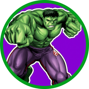 Hulk Sticker redondo