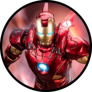 Iron Man Sticker redondo