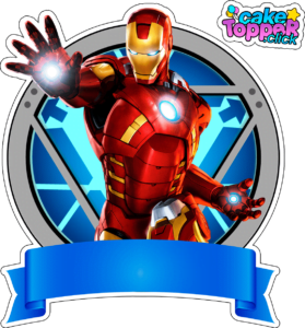 Iron Man para imprimir Cake topper Iron man gratis