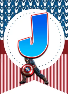 abecedario: J alphabet J: alfabeto "Capitán América" Capitão América Captain America